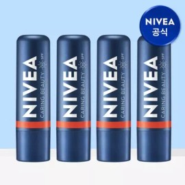 Care & Color 케어 앤 컬러 립밤 크림코랄 4.8g 4개 Care & Color Lip Balm Cream Coral 4.8g 4pcs [Basic Product]