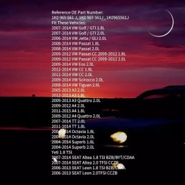 Syconeer A3 A4 TT 폭스바겐 비틀 CC Eos 골프 GTI 제타 패스앳 티구안용 플러그가 장착된 보조 냉각수 펌프 1K0 965 A3 A4 TT Volkswagen Beetle CC Eos Golf GTI Jetta Passat Tiguan Auxiliary Coolant Pump with Plug 1K0 965