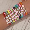 BFFAEAE Friendship Bracelets Heishi Surfer Clay Bead Bracelets Stack Beaded