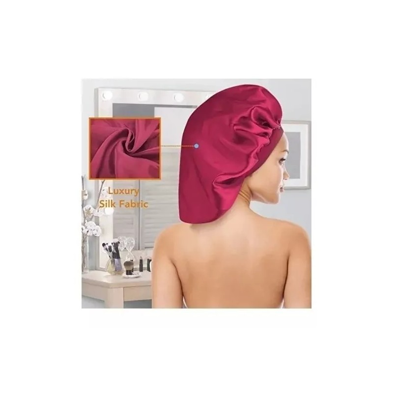 Dolores Gorro Satén Seda Dormir Sombrero Elástico Suave Alta Calidad