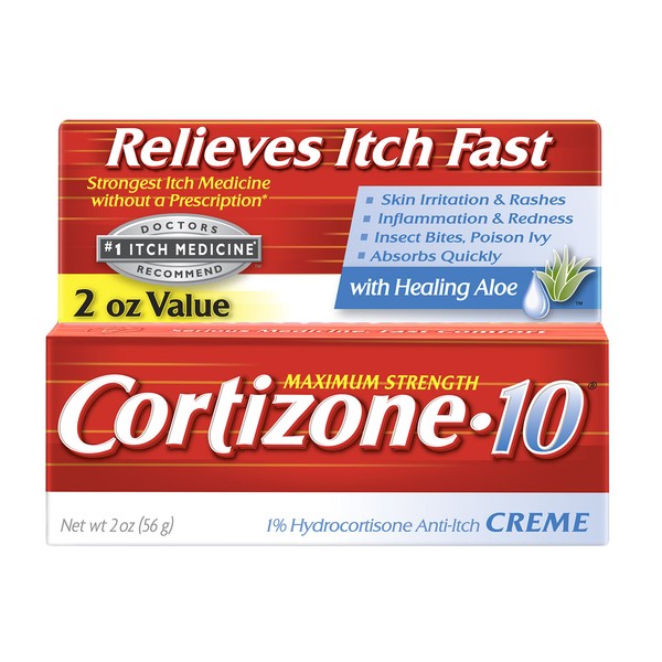 Cortizone-10 Max Strength Creme, 2 Ounce
