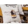 Evans Lichfield Bee Happy Cushion Cover, White, 43 x 43cm