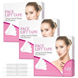 atnayo 360 Pcs Waterproof Face Lift Tape Invisible, Face lifting Patches for Firming Minimizes Fine Lines Tightens Chin