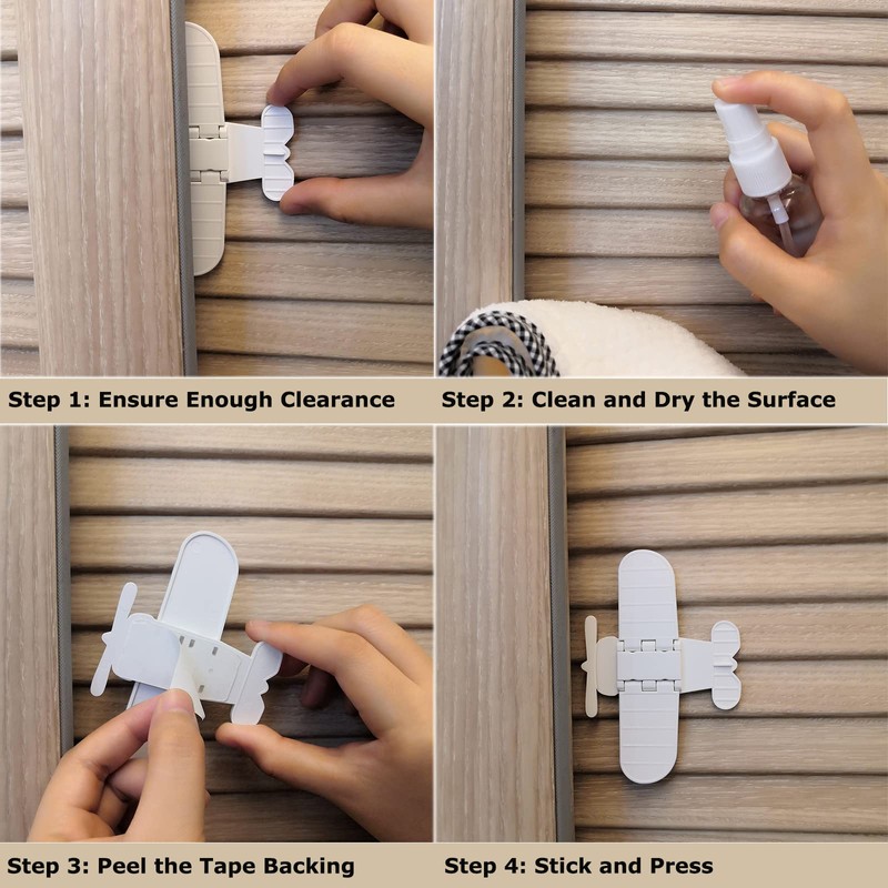 Makibi Child Safety Lock for Sliding Glass Door, Slide Closet