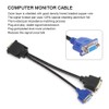 Female Dual Computer Monitor Extension Cable Adapter DMS 59 Pin