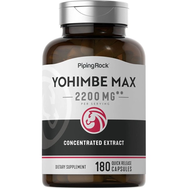 Yohimbe Extract for Men | 2200 mg | 180 Capsules