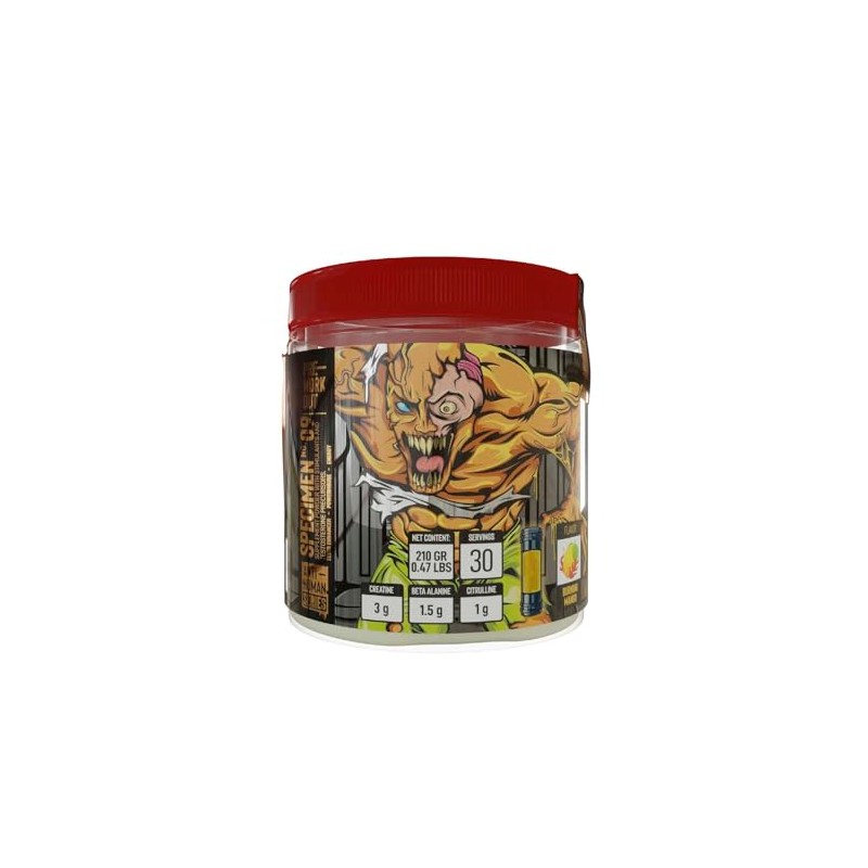 Antihuman Series Specimen Pre Entreno Suplemento Alimenticio Polvo Cafeína Beta