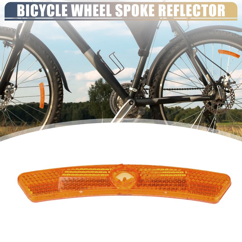 X AUTOHAUX Bicycle Reflector 5"x0.79"x0.47" Bicycle Warning Reflector Bicycle Accessories