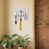 DELORIGIN Wildflowers Vases Key Holder Wall Mounted Display Wooden Key