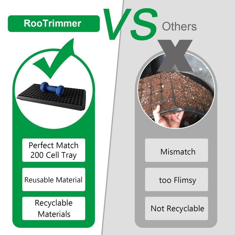 RooTrimmer Shallow 1020 Nursery Flat Trays Specialized for Holding &