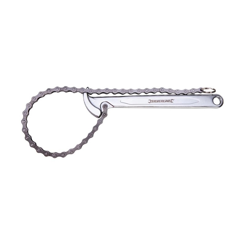 Silverline Oil Filter Chain Wrench 150mm (675121)