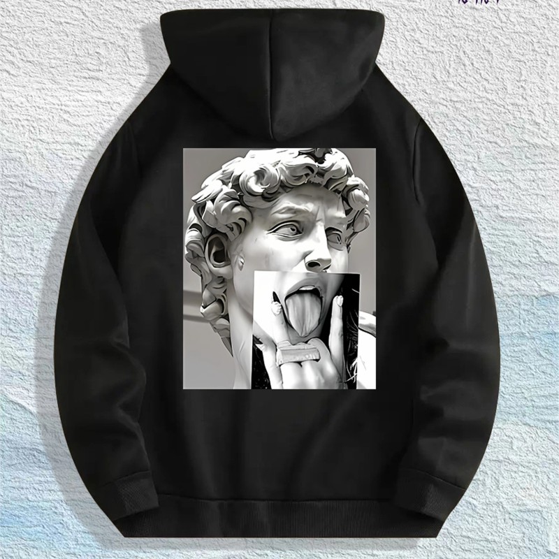 Antihero Artistic Statue Graphic Hoodie 100% Cotton US Warehouse 7