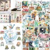 100 Pieces Outdoor Landscape Set Graffiti Stickers DIY Idea Cup