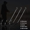 130pcs Baitholder Fishing Hooks Set Carbon Steel Black Barbed Baitholder