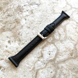 NICKSTON Black Slim Elegant Leather Band Strap for Garmin D2 Air and D2 Air X10 - B20