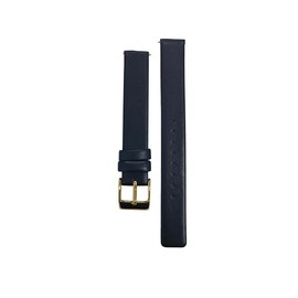 NZZXTO Leather Watch Band 14mm Spring Bar Genuine Leather Watch Strap Replacement for Skagen （14mm Black-gold）