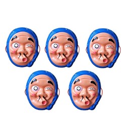 Hyottoko Japanese Style Mask Mask, Summer, Autumn, Festival, Stalls, Festivals, Festivals, Festivals, Festivals, Festivals, Festivals, Festivals, Festivals, Festivals, Festivals, Festivals, Set of 5