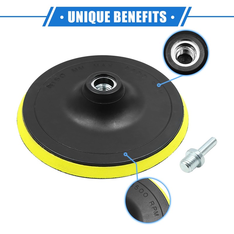 VekAuto Polishing Plate, 6 Inch Universal for Car Foam Plastic
