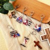 40 Pcs Jesus 'I Saw That' Keychains Jesus Love You