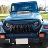 Allinoneparts Front Shark Grille Compatible with Jeep Wrangler Rubicon Sahara