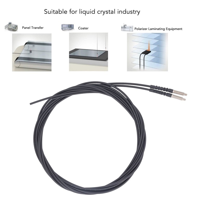 Fiber Optic Sensor 0 to 3600mm Distance Measuring M4 Thread