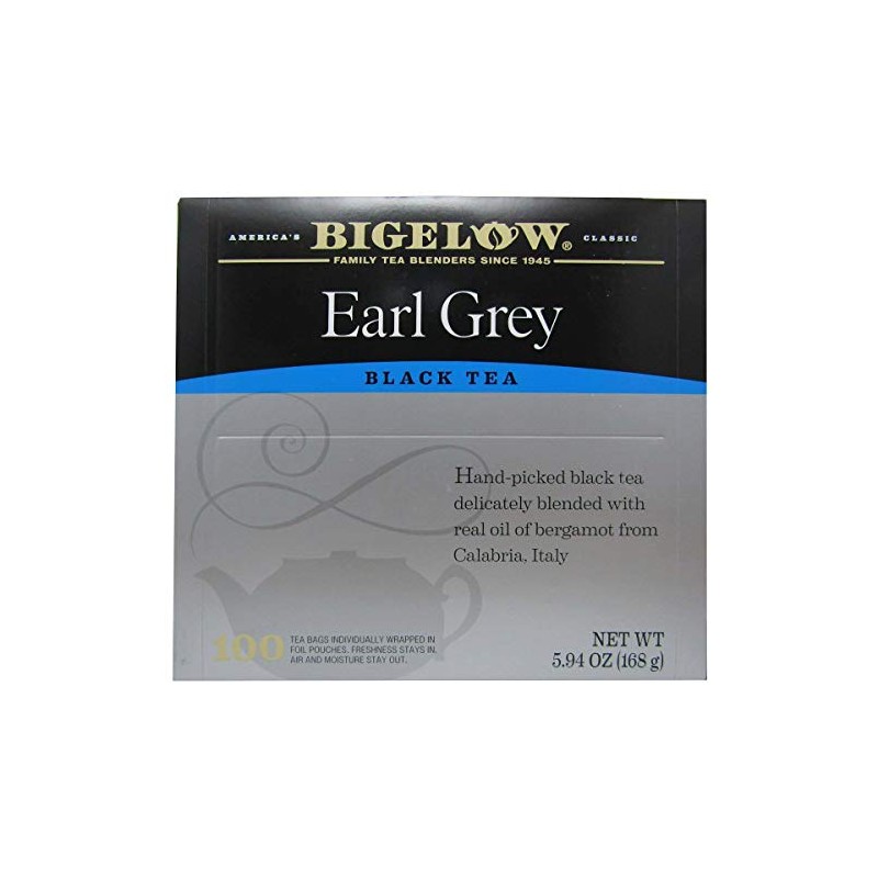 Bigelow Earl Grey Black Tea, 100 Count
