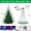 200LED Christmas Tree Waterfall String Light RGB Color Xmas Decor