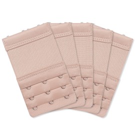 MOTYAWN 3 Hook Bra Extender, Elastic Stretchy and Comfortable Bra Strap Extender Bra Band Extension, 5Pcs