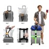 LAKNUY 2-Pack Travel Luggage Bag Bungee Suitcase Adjustable Belt，Luggage Straps