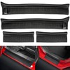 SUPAREE Door Sill Guards Kit fits JL, Black Rubber Door