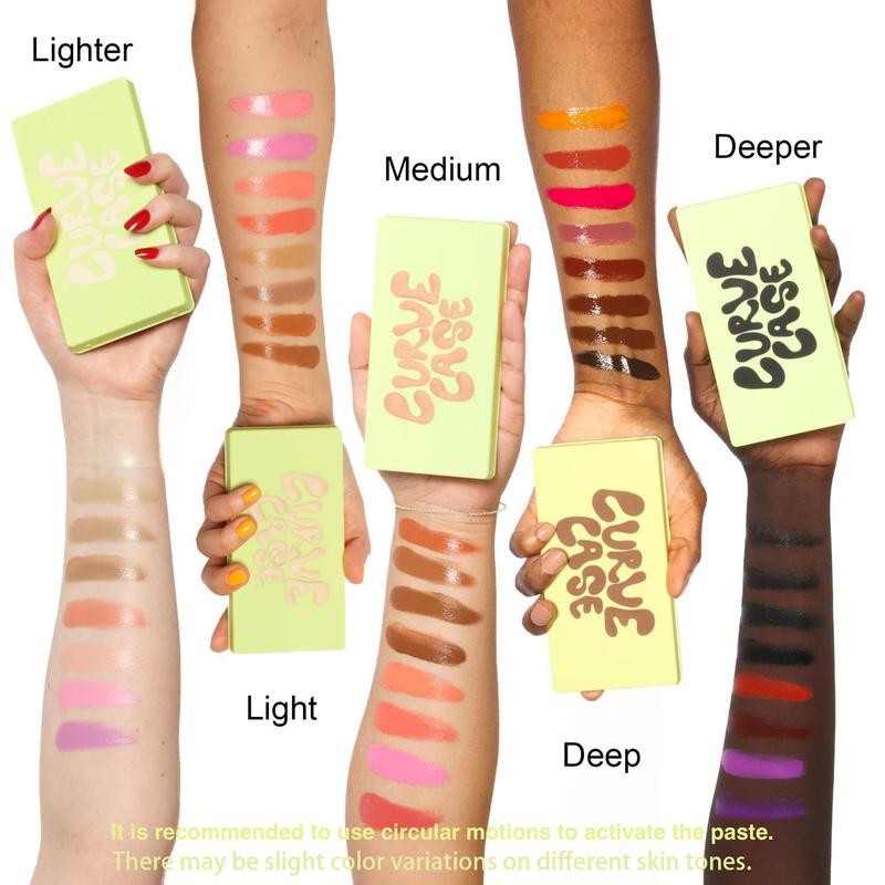 Curve Case Cream Makeup Palettes-Made By Mitchell, Radiant Makeup Palette