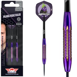 Bull's NL Steel Darts Dirk Van Duijvenbode Aubergenius Brass Steeltip Darts Steel Dart 21 g