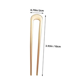 FRCOLOR 4pcs Vintage U Shaped Hairpin French Hair Forks for Women Elegant Hair Accessories Secure Hold Chignon Pins for Any Outfit