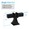 Redunest Matte Black Cabinet Handles, 2 Pack Square T Bar