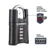 Brinks 2-1/4in (57mm) 4-Digit Resettable Combination Padlock with Shrouded Guard