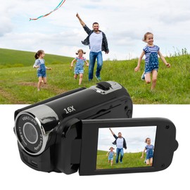 Vintage Video Camera Camcorder, 16Mp Cam Corder, 1080P Digital Camera, 2.4 Inch Rotatable Screen Camcorder, 16X Zoom HD Video Recorder with Fill Light for Teens Beginner Adult