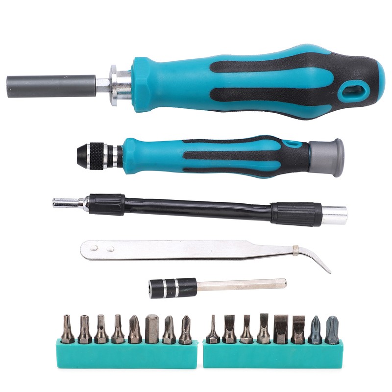 57Pcs Ratchet Screw Set Driver Bits with Socket Handle Manual