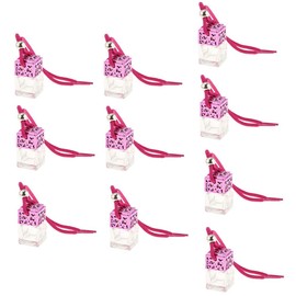 10pcs Car Air Freshener Perfume Bottle Car Hanging Diffuser Bottle Pendant Empty Bottle