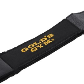 Gold Gym G3550 Leather Wrist Strap, For Beginners to Professionals, Grip Strength Assistance, Intensive Training on Areas You Want to Strength, Pull Ups, Lat Pulldown, Deadlift, Seated Rowing, Gold