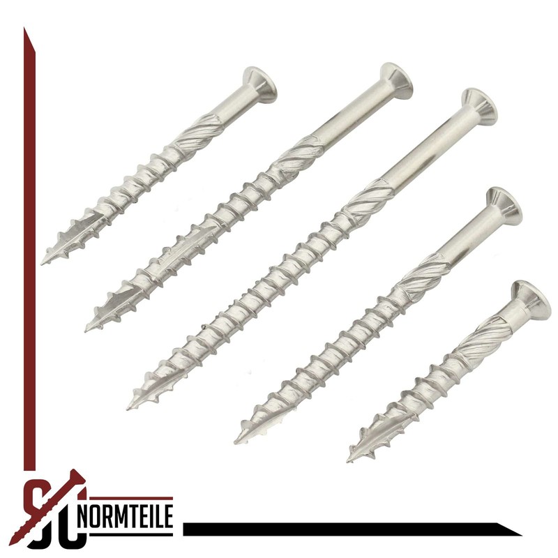 Terrace Screws Made of Stainless Steel C1 | 5 x