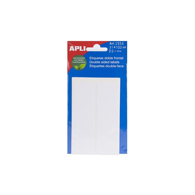 APLI 2556 - White Labels Double Front (31 x 100)