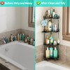 HapiRm Corner Shower Caddy Organizer - 4 Tier Shower Shelf