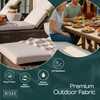 RSH DECOR Indoor/Outdoor Tufted Dining Chair Seat Cushions, 20" x