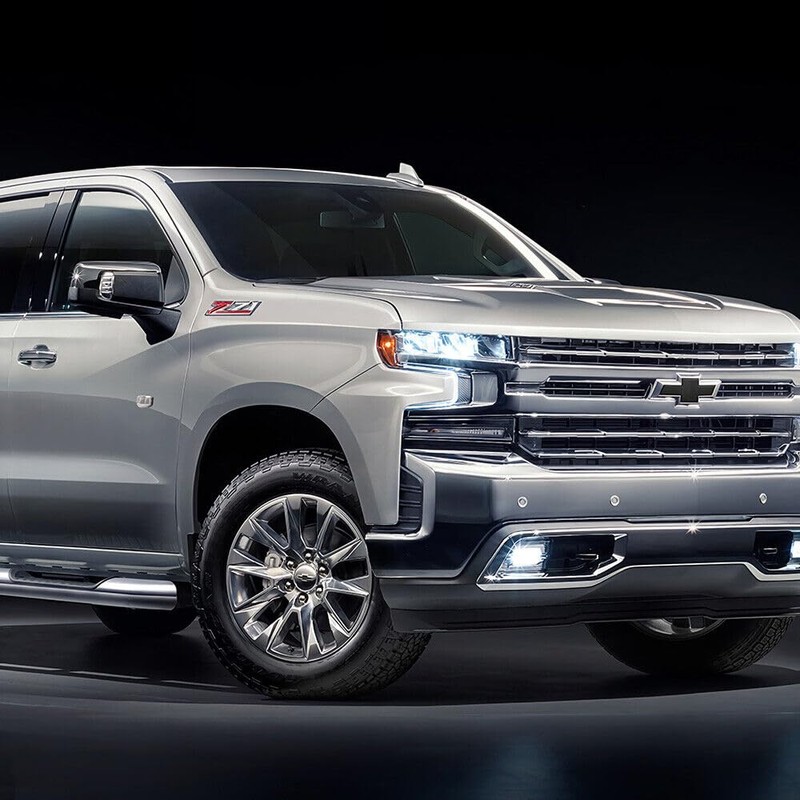 2PCS ⁠Chrome & Red 2019-2026 for Silverado Z71 Emblem Badge