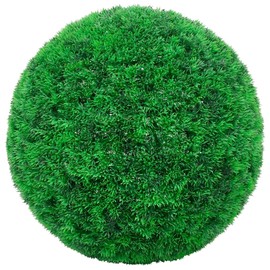 ZJMTOCYU Artificial Boxwood Balls, Lush Green Decorative Orbs for Indoor and Outdoor Use, 2 pcs 13.8 Inch
