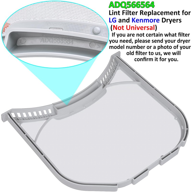 Uszily ADQ566564 Lint Filter Replacement for LG and Kenmore Dryers,
