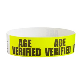 500 WristCo Age Verified Tyvek Wristbands for Events – Security Cuts & Tamper-Proof Design to Prevent Reuse – Premium-Grade Bracelets for Hospital & Medical ID, Party & VIP Identification