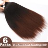 Braiding Hair Extensions 16 Inch Pre stretched Braiding Hair Hot