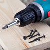 LIONMAX Black Wood Screws #8 x 1/2 Inch, 200-PCS, Self