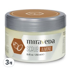 Ital Wax Miraveda Scrub Almond, 250ml, 3 pieces / 이탈왁스 미라베다 스크럽 아몬드, 250ml, 3개